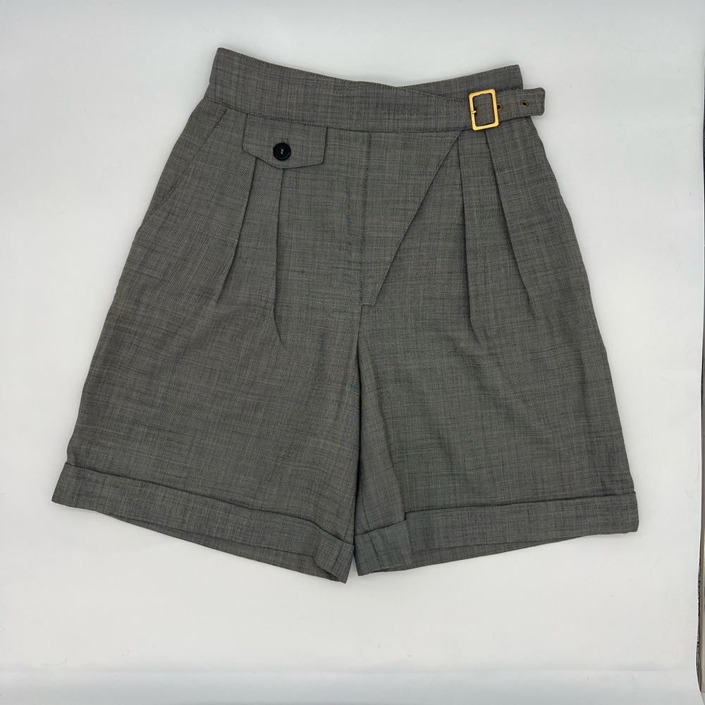 Escada Grey Wool Shorts